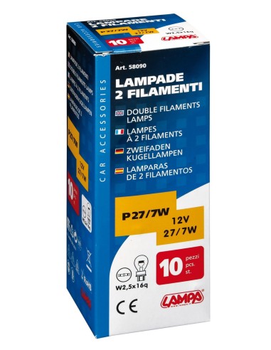 SET 10 LAMPADE 27/7W W2,5X16Q P27/7W