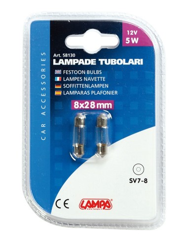 CP.LAMP.TUBOL. 5W SV7 8X28MM