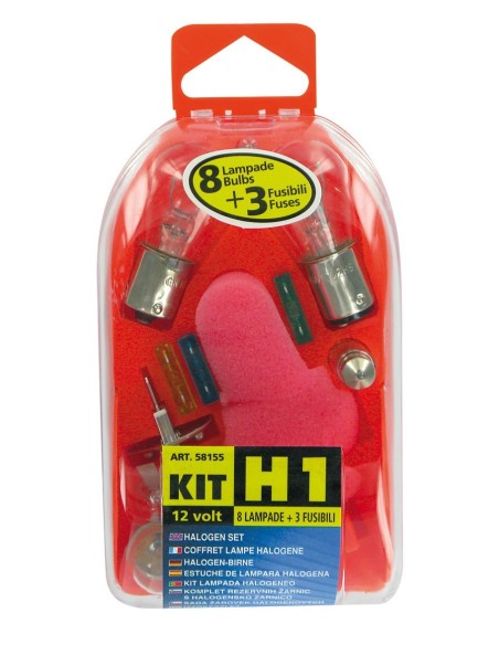 KIT H1 8 LAMPADE + 3 FUSIBILI
