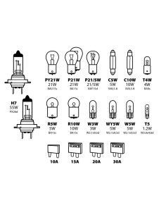 SUPER-KIT 19 LAMPADE C/2XH7 2
