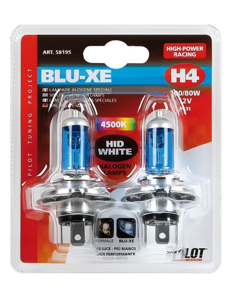 -CP.LAMPADE H4--BLU-XE--100/80W D/BLISTER-
