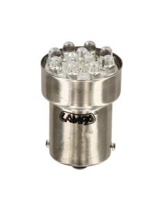 LAMPADA MULTILED R5W - R10W ROSSA ATTACCO BA15S