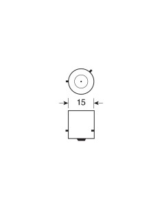 LAMPADA 36 LED ARANCIO BAU15S 2