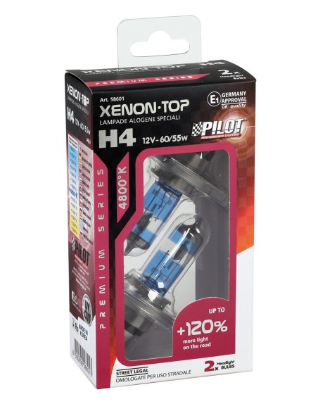 CP. LAMPADE XENON-TOP  H4  +120% 12V 60/55W