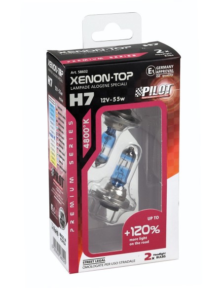 CP. LAMPADE XENON-TOP  H7  +120% 12V 55W