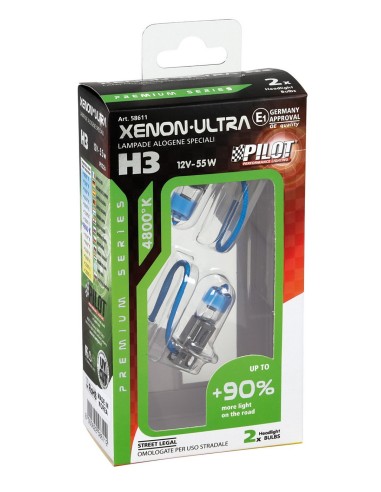 CP. LAMPADE XENON-ULTRA H3 +90% 12V 55W