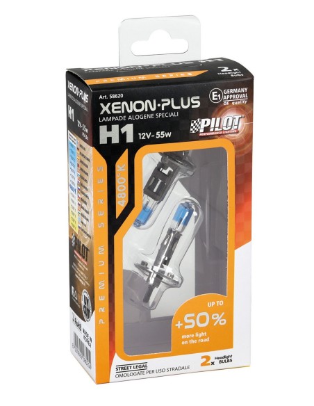CP. LAMPADE XENON-PLUS  H1  +50% 12V 55W