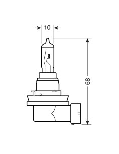 CP. LAMPADE XENON-ICE  H16  12V 19W 2