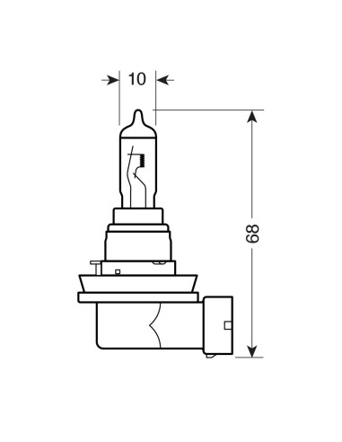 CP. LAMPADE XENON-ICE  H16  12V 19W