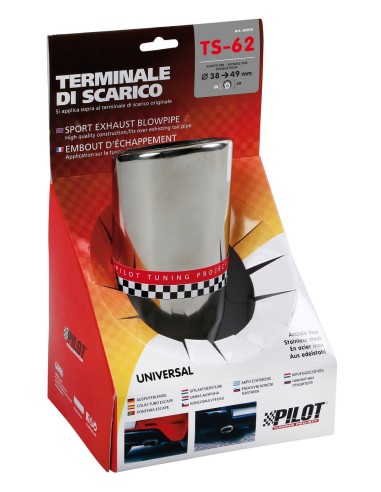 TERMINALE TS-62 ACCIAIO INOX DIAM.38-49MM