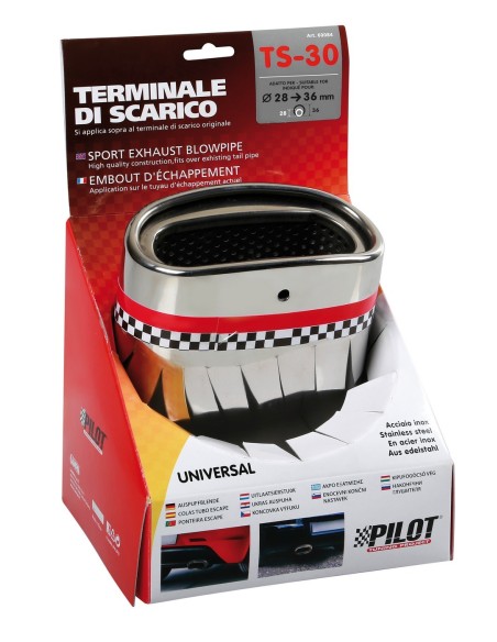 TERMINALE TS-30 ACCIAIO INOX DIAM.28-36MM