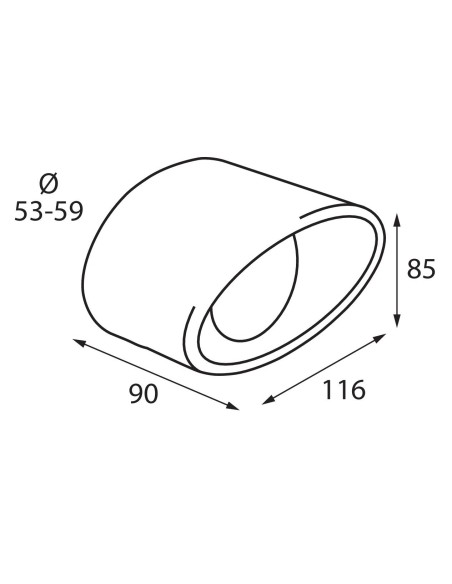 TERMINALE TS-32 ACCIAIO INOX DIAM.53-59MM