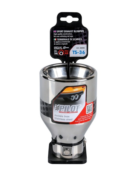 TERMINALE TS-36 ACCIAIO INOX DIAM.36-42MM
