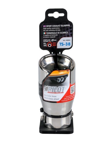 TERMINALE TS-38 ACCIAIO INOX DIAM.35-42MM