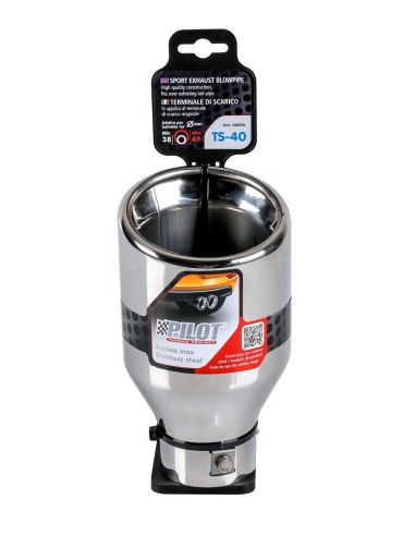 TERMINALE TS-40 ACCIAIO INOX DIAM.38-49MM