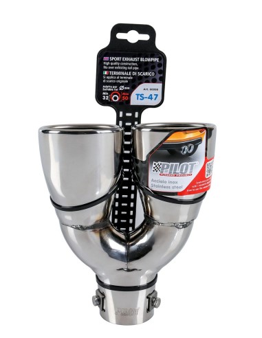 TERMINALE TS-47 ACCIAIO INOX DIAM.32-50MM