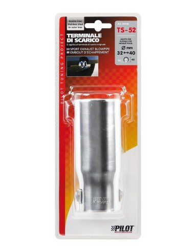 TERMINALE TS-52 ACCIAIO INOX DIAM.32-40MM