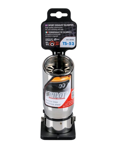 TERMINALE TS-53 ACCIAIO INOX DIAM.32-40MM