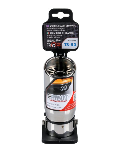 TERMINALE TS-53 ACCIAIO INOX DIAM.32-40MM