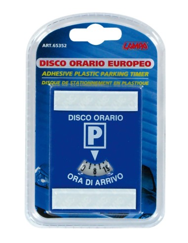 DISCO ORARIO EUROPEO ADESIVO