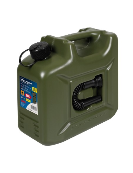 TANICA MILITARE C/TRAVASATORE 10L IN HDPE