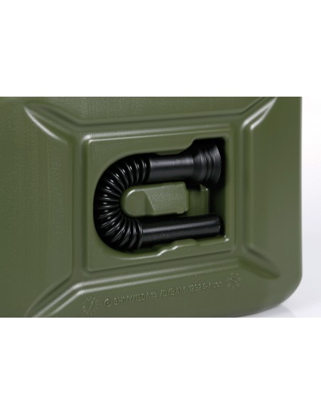 TANICA MILITARE C/TRAVASATORE 10L IN HDPE