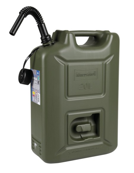 TANICA MILITARE C/TRAVASATORE 20L IN HDPE