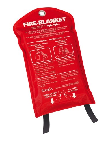 COPERTA ANTIFIAMMA 1,0 X 1,0M OMOLOGATA TUV EN 186