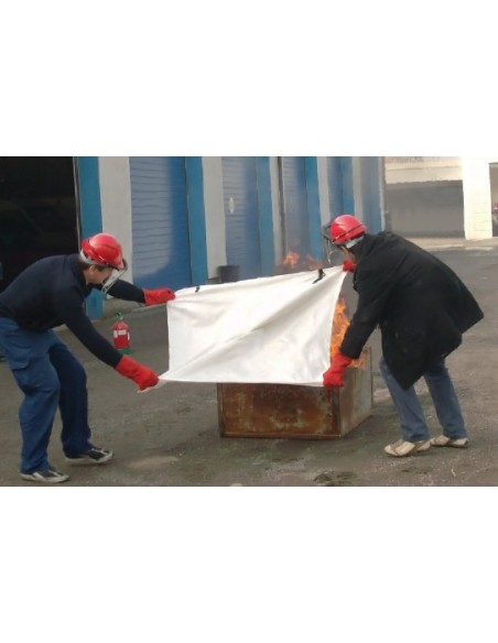 COPERTA ANTIFIAMMA 1,0 X 1,0M OMOLOGATA TUV EN 186