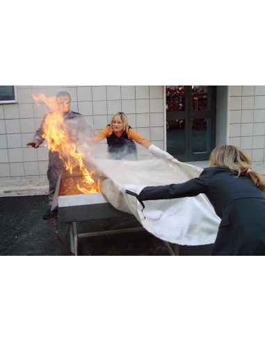 COPERTA ANTIFIAMMA 1,0 X 1,0M OMOLOGATA TUV EN 186