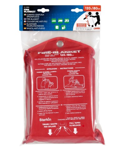 COPERTA ANTIFIAMMA 1,2 X 1,8M OMOLOGATA TUV EN 186