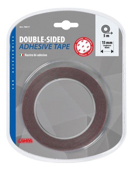 NASTRO BIADESIVO 15MM X 5 MT AD ALTA RESISTENZA
