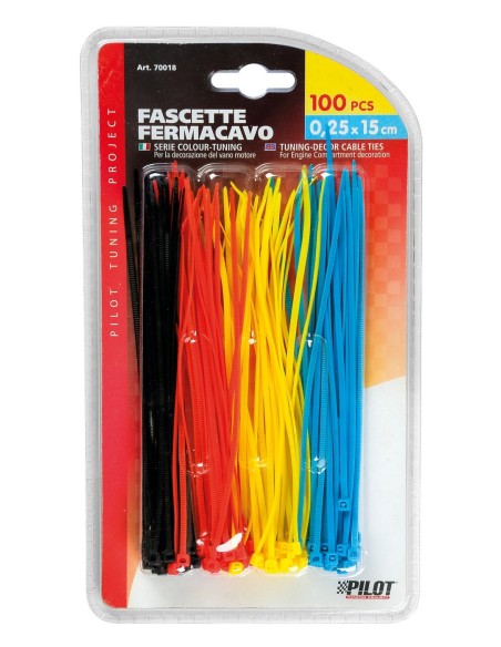 SET 100 FASCETTE 15X0,25 CM.