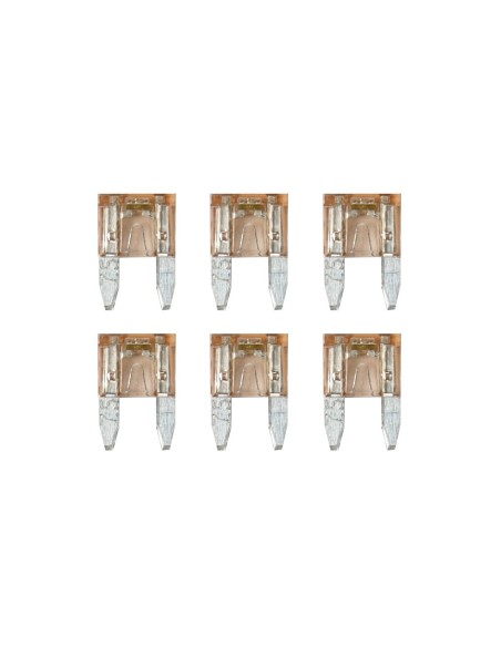 CART.MINIFUSIBILI LAMELLARI CON LED 7,5A, 6PZ