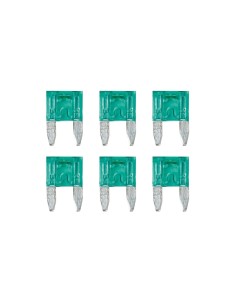 CART.MINIFUSIBILI LAMELLARI CON LED 30A, 6PZ