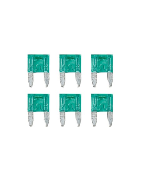 CART.MINIFUSIBILI LAMELLARI CON LED 30A, 6PZ