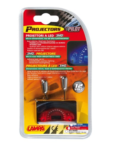 CP.PROIETTORI SMD ROSSI 12V