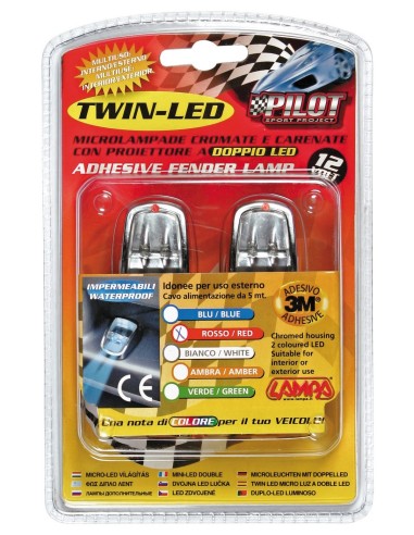 -CP.M/LUCI--TWIN-LED--12V.BLU-