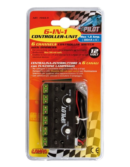 CENTRAL. CONTROLLO 6 USCITE