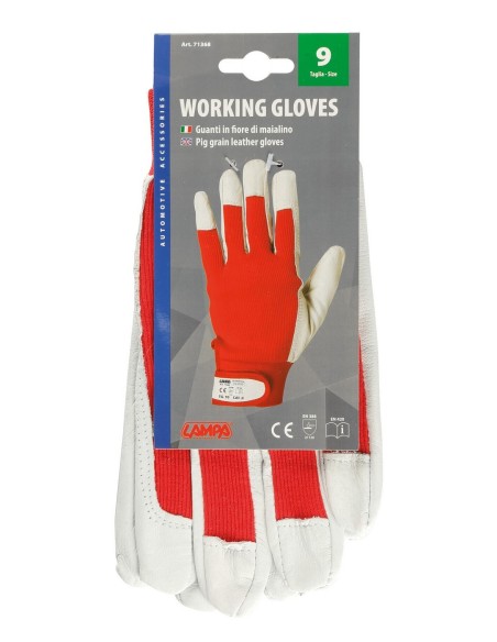 GUANTI IN FIORE DI MAIALINO TAGLIA 9