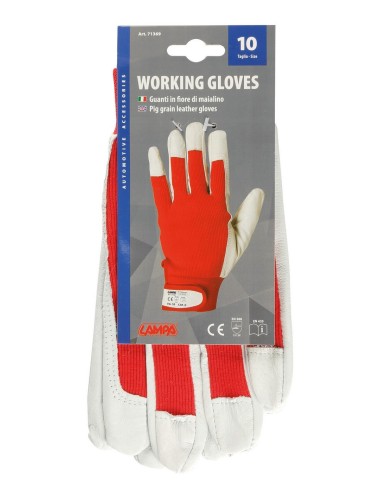 GUANTI IN FIORE DI MAIALINO TAGLIA 10