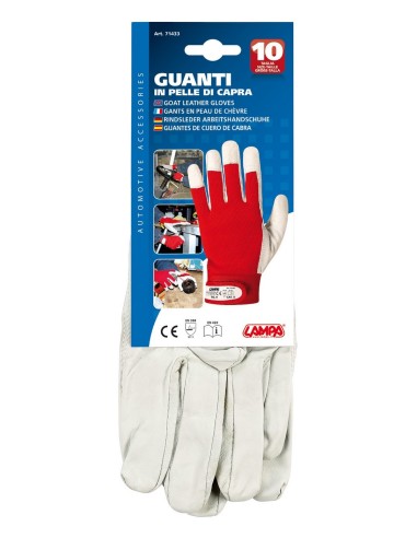 GUANTI LAVORO PELLE FIORE DI CAPRA TG.10