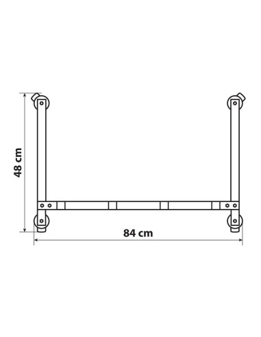 RASTRELLIERA PER 4 CRICK DI STAZIONAMENTO