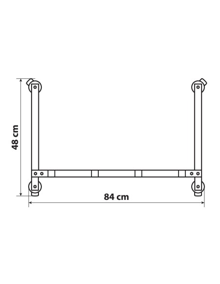RASTRELLIERA PER 4 CRICK DI STAZIONAMENTO