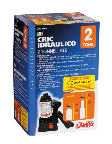 CRIC IDRAULICO 20 Q.LI TUV