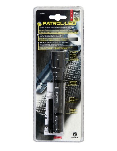 -TORCIA ALLUMINIO --PATROL-LED-- SLIM-