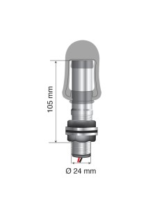 -SUPPORTO--02--X LAMPADE ROTANTI CON ATTACCO DIN T 2