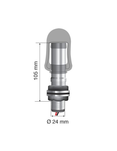 -SUPPORTO--02--X LAMPADE ROTANTI CON ATTACCO DIN T