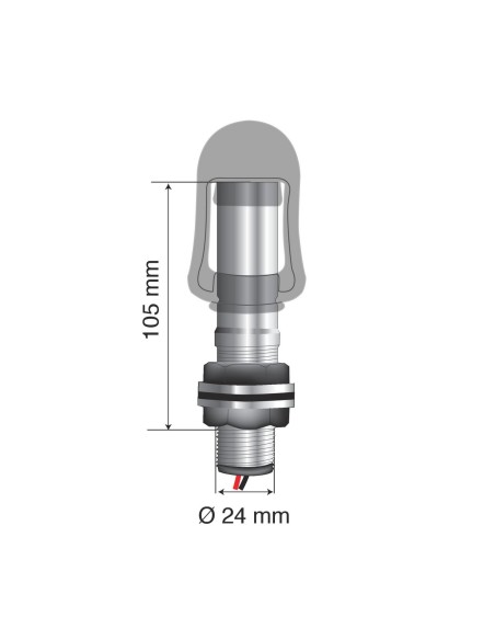 -SUPPORTO--02--X LAMPADE ROTANTI CON ATTACCO DIN T