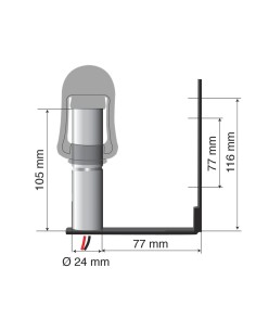 -SUPPORTO--04--X LAMPADE ROTANTI CON ATTACCO DIN T 2